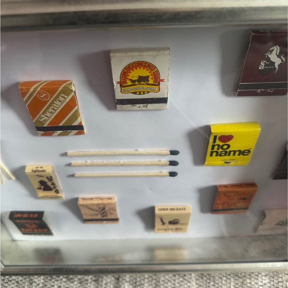 Framed Matchbook Collection Display - Picture 6 of 6